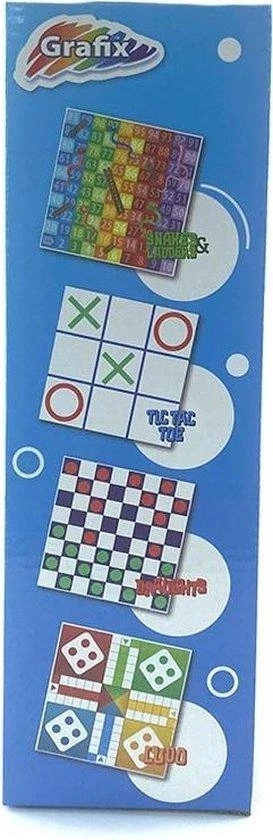 Universeel Merk Extra Grote Spellendoos 4 In 1 - Bevat Meerdere Spellen, Waaronder Dammen En Ludo - XL-formaat Met Grote Pionnen - Geschikt Voor Binnen En Buiten 4 Universeel Merk Extra Grote Spellendoos 4 In 1 - Bevat Meerdere Spellen, Waaronder Dammen En Ludo - XL-formaat Met Grote Pionnen - Geschikt Voor Binnen En Buiten - Afbeelding 2