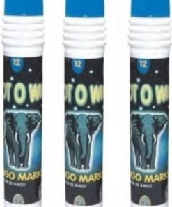 Merkloos 3x Bingo Stiften/markers Blauw -klassieke-spellen Winkel 510x840