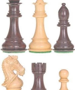 Raindroptime.com Schaakstukken Bruidspaard Gepolijst Hout (koning 95mm - Maat 6)