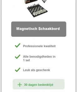 VoordeelShop Schaakbord Magnetisch - Opklapbaar Met Schaakstukken - 32cm X 32cm - Schaakspel - Dambord - Bordspellen - Spellen -klassieke-spellen Winkel 548x840