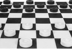 New XXXL Giga Damspel (Checkers, 8x8 Vakken) Met Kunststof Vloer, 304x304 Cm -klassieke-spellen Winkel 550x167