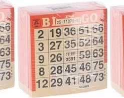 Engelhart Bingokaarten 500 Vel - Voor Bingo Met 75 Ballen - 3 Blokken - Voordeelpakket