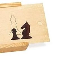 Dal Negro Schaakstukken 76 Mm Hout Blank/bruin 33-delig