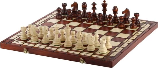 Sunrise - Tournament Schaakset Inklapbaar Maat 8 – Gebrand Hout 3 Sunrise - Tournament Schaakset Inklapbaar Maat 8 – Gebrand Hout