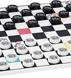 Vilac Backgammon & Checkers Set By Keith Haring -klassieke-spellen Winkel 550x272 4