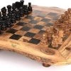 CRAFLAIR ~ Intelligente ~ Handgemaakt Schaakspel Hout 50 Cm ~ Olijfhouten Schaakbord Met Schaakstukken ~ Schaakset ~ Cadeau -klassieke-spellen Winkel 550x273 3