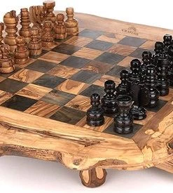 CRAFLAIR ~ Intelligente ~ Handgemaakt Schaakspel Hout 50 Cm ~ Olijfhouten Schaakbord Met Schaakstukken ~ Schaakset ~ Cadeau 17 CRAFLAIR ~ Intelligente ~ Handgemaakt Schaakspel Hout 50 Cm ~ Olijfhouten Schaakbord Met Schaakstukken ~ Schaakset ~ Cadeau -klassieke-spellen Winkel 550x275 5