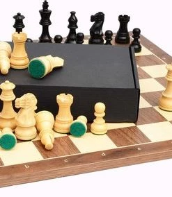 Raindroptime.com Luxe Houten Schaakbord Met Mooie Schaakstukken - Walnoot Bord En American Staunton Stukken - Met Co Rdinaten - Nummer 6 -klassieke-spellen Winkel 550x284 1