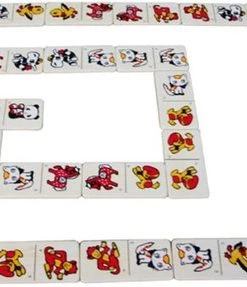 Merkloos Domino Puzzel - Bordspellen - Speelgoed - Houten Onderdelen - Dierlijke Figuren - Spellen Voor Meisjes -klassieke-spellen Winkel 550x287 10