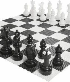 Ubergames Tuin Schaakspel, Tot 30 Cm Hoog, PVC UV Bestendig Inclusief Kunststof Mat - 64 Delig Met Haken - Staunton Figuren Zeer Gedetailleerd - Super Spel Inclusief Kunststof Bord Klasse En Geweldig -klassieke-spellen Winkel 550x287 11