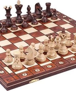 Sunrise Ambassador Luxe Houten Schaakspel 52 X 52 Cm