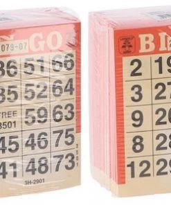Engelhart Bingokaarten 500 Vel - Voor Bingo Met 75 Ballen - 2 Blokken - Voordeelpakket