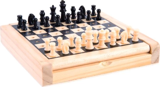 Longfield POCKET CHESS RUBBER WOOD 12 X 12 CM - KING 21 MM 8 Longfield POCKET CHESS RUBBER WOOD 12 X 12 CM - KING 21 MM - Afbeelding 6