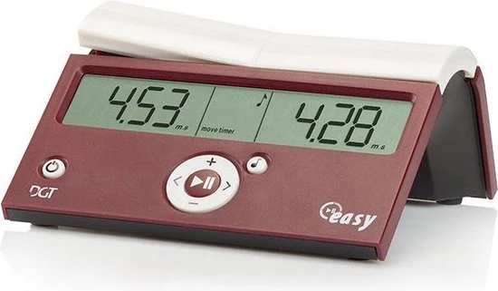Digital Game Technology Schaakklok DGT Easy Rood/Wit 3 Digital Game Technology Schaakklok DGT Easy Rood/Wit