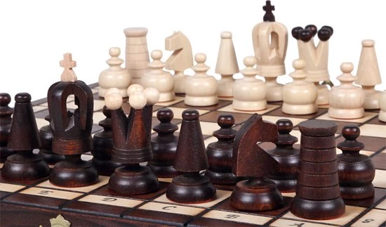 Sunrise New Line- Schaakspel Schaakbord Schaakset 30X30cm. 9 Sunrise New Line- Schaakspel Schaakbord Schaakset 30X30cm. - Afbeelding 7