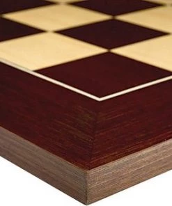 Raindroptime.com Luxe Houten Schaakbord Wenge En Esdoorn 50 Cm - Veldmaat 50 Mm - Maat 5