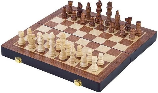 Engelhart Games Longfield Games Schaakspel Deluxe Inklapbaar 30 Cm Hout Bruin 3 Engelhart Games Longfield Games Schaakspel Deluxe Inklapbaar 30 Cm Hout Bruin