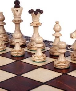 Sunrise Senator Luxe Houten Schaakset 42 X 42 Cm 12 Sunrise Senator Luxe Houten Schaakset 42 X 42 Cm -klassieke-spellen Winkel 550x325 5