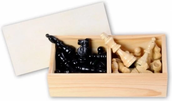 Longfield Darts Schaakstukken In Kistje Koning 77mm - Essenhout 5 Longfield Darts Schaakstukken In Kistje Koning 77mm - Essenhout - Afbeelding 3