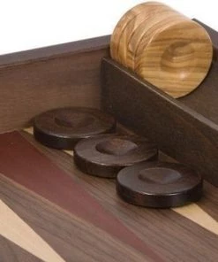 New Walnoothout Backgammon - Rode Inleg, 48 X 60 X 4 X 8 Cm -klassieke-spellen Winkel 550x327 6