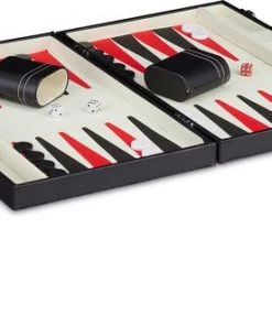 Relaxdays Backgammon Koffer - Bordspel - Tric Track - Strategiespel - Triktrak - Zwart -klassieke-spellen Winkel 550x331 1