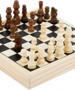 Small Foot Company Small Foot Schaakbord - Met Schaakstukken - Reisspellen - Schaakset - Schaakspel - 15x15cm - Duurzaam Hout - Uitschuifbaar Bord - Vanaf 6 Jaar - Inclusief Handleiding -klassieke-spellen Winkel 550x341