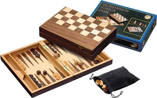 Philos Schaak/Backgammon Kassette Veld 40 Mm, Koningshoogte 76 Mm 3 Philos Schaak/Backgammon Kassette Veld 40 Mm, Koningshoogte 76 Mm