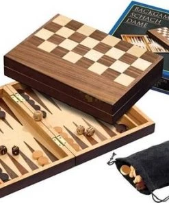 Philos Schaak/Backgammon Kassette Veld 32 Mm, Koningshoogte 65 Mm