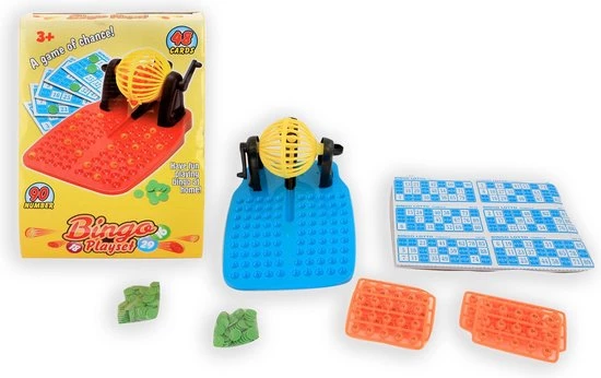 Jonotoys Bingo Set - Met Bingomolen - Inclusief 48 Kaarten En 90 Balletjes - Spellen 3 Jonotoys Bingo Set - Met Bingomolen - Inclusief 48 Kaarten En 90 Balletjes - Spellen