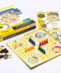 Minions - Verschrikkelijke Ikke - 4-in-1 Spellendoos - Ladderspel - Molenspel - Dammen - Ludo Mens-Erger-Je-Niet) - Bordspel) -klassieke-spellen Winkel 550x348 2