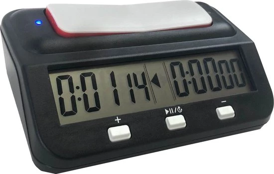 Wisely Schaakklok Digitaal - Schaken Met Bonus En Vertraging - Inclusief Gratis Batterij En Boekje Met Schaakopeningen 3 Wisely Schaakklok Digitaal - Schaken Met Bonus En Vertraging - Inclusief Gratis Batterij En Boekje Met Schaakopeningen