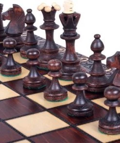 Sunrise Senator Luxe Houten Schaakset 42 X 42 Cm 11 Sunrise Senator Luxe Houten Schaakset 42 X 42 Cm -klassieke-spellen Winkel 550x351 5