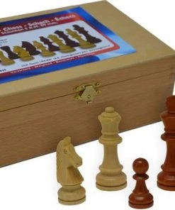 Schaakstukken Staunton Maat 5 - 89mm - In Kist - HOT Games