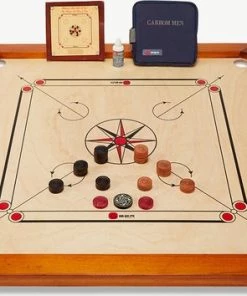 New Carrom, ECO Hardhout, Compact - Carrom Spel -klassieke-spellen Winkel 550x354 4