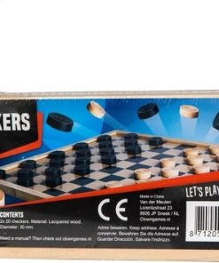 Clown 40x Stuks Houten Damstenen In Opbergkistje - Damschijven Gemaakt Van Hout - Dammen - Damspel -klassieke-spellen Winkel 550x355 3