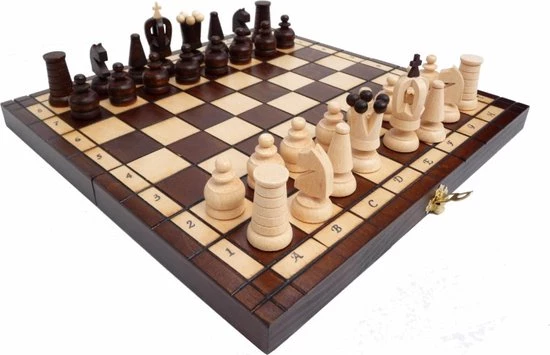 Chess The Game - Reisformaat Schaakspel - Compact Houten Schaakset - Inklapbaar - Bestseller!! 11 Chess The Game - Reisformaat Schaakspel - Compact Houten Schaakset - Inklapbaar - Bestseller!! - Afbeelding 9