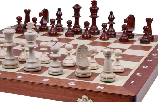 Sunrise - Tournament Schaakset Inklapbaar - Maat 6 6 Sunrise - Tournament Schaakset Inklapbaar - Maat 6 - Afbeelding 4