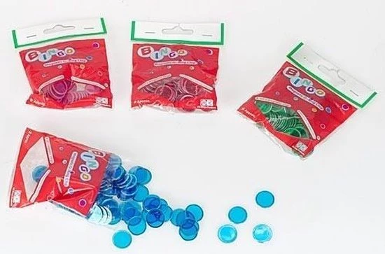7115.02 Bingofiches Met Metalen Rand 17mm - Kleur: Blauw 4 7115.02 Bingofiches Met Metalen Rand 17mm - Kleur: Blauw - Afbeelding 2