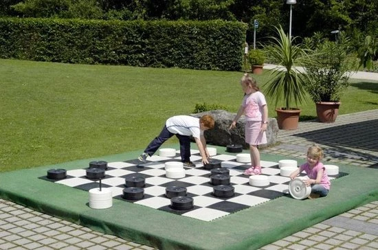 Rolly Toys Damstenen Groot Wit/zwart 25 Cm 24-delig 4 Rolly Toys Damstenen Groot Wit/zwart 25 Cm 24-delig - Afbeelding 2