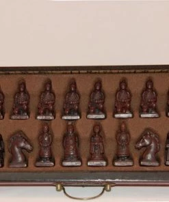 Merkloos Terracotta Schaakbord-26x26cm-Schaakspel-Schaakset-Met Schaakstukken-Hout-Bordspel- -klassieke-spellen Winkel 550x365 9