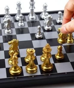 Chess Schaakset-Opklapbaar-Medium Formaat-320mm * 320mm * 20mm Incl. Uitgebreide Handleiding Schaakspel ,Schaakbord Met Schaakstukken Magnetisch -klassieke-spellen Winkel 550x366 100