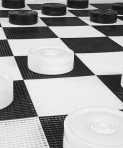 New XXXL Giga Damspel (Checkers, 8x8 Vakken) Met Kunststof Vloer, 304x304 Cm -klassieke-spellen Winkel 550x366 142
