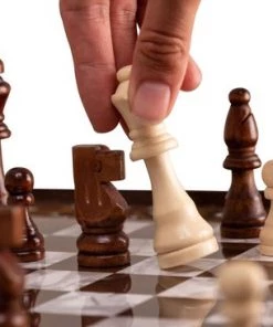 Star Schaakbord Met Houten Schaakstukken - Schaakspel - Schaakset - Schaken - Chess - 40 X 40 Cm -klassieke-spellen Winkel 550x366 5