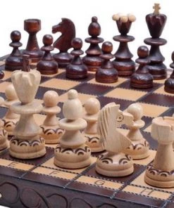 Sunrise SMALL PEARL - Schaakbord Met Schaakstukken Schaakspel -290x145x50 Mm -klassieke-spellen Winkel 550x366 53