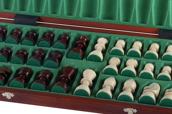 Sunrise - Tournament Schaakset Inklapbaar Maat 8 – Gebrand Hout 7 Sunrise - Tournament Schaakset Inklapbaar Maat 8 – Gebrand Hout - Afbeelding 5