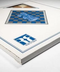 Raindroptime.com Luxe Schaakbord Zwart En Esdoorn 50 Cm Met Walnoot Rand - Veldmaat 50 Mm - Maat 5 -klassieke-spellen Winkel 550x367 13