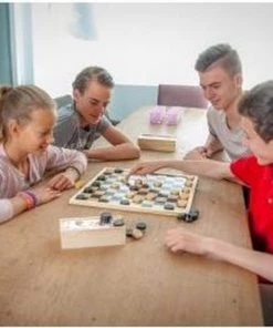 Longfield Games Schaak/dambord. Afm. 40 X 40 Cm. Verpakt In Shrink -klassieke-spellen Winkel 550x369