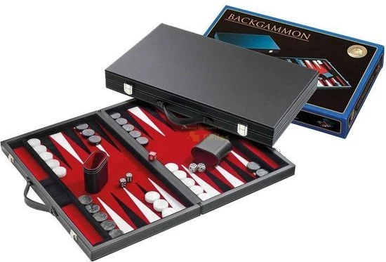 Philos Backgammon Kunstlederen Koffer 3 Philos Backgammon Kunstlederen Koffer