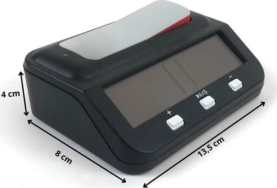 Wisely Schaakklok Digitaal - Schaken Met Bonus En Vertraging - Inclusief Gratis Batterij En Boekje Met Schaakopeningen 6 Wisely Schaakklok Digitaal - Schaken Met Bonus En Vertraging - Inclusief Gratis Batterij En Boekje Met Schaakopeningen - Afbeelding 4