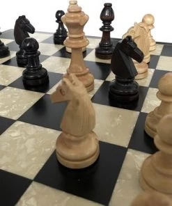 Helena Wood Art Handgemaakte Houten Schaakbord Met Schaakstukken - Luxe Uitgave - Hoge Kwaliteit - Schaakspel - Schaakset - Schaken - Volwassenen - Chess - 40 X 40 Cm -klassieke-spellen Winkel 550x375 6